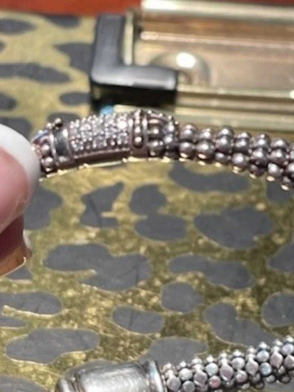 Lagos Caviar Diamond bracelet